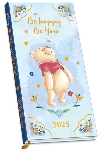 Diář 2025 Disney: Medvídek Pú (8,3 x 16,5 x 1,5 cm)