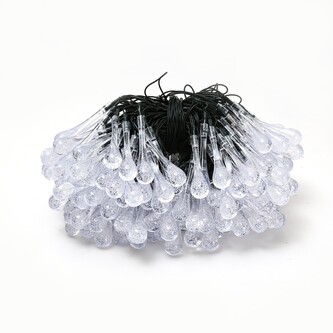 LED Solární dekorační řetěz IMMAX DROP 200xLED 20m IP65 teplá bílá