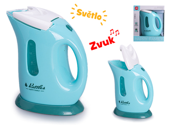 Rychlovarná konvice 16cm na baterie se světlem a zvukem v krabičce