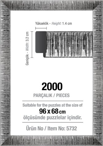 ART PUZZLE Rám na puzzle 96x68cm White (5732) ART PUZZLE Rám na puzzle 96x68cm White (5732)