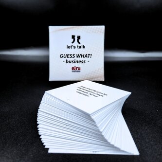 Karty konwersacyjne mini - Guess What! - business-