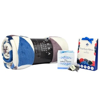 HOME ELEMENTS Vánoční set deka trjuhelníky, čaj a vonné sáčky Forest Fruit and Berries