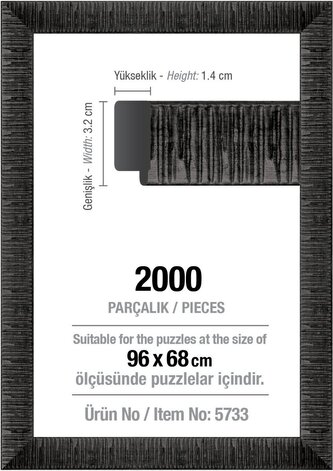 ART PUZZLE Rám na puzzle 96x68cm Black (5733) ART PUZZLE Rám na puzzle 96x68cm Black (5733)