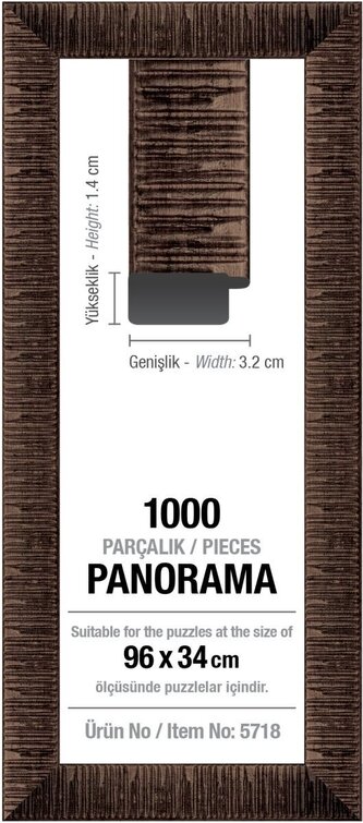ART PUZZLE Rám na puzzle 96x34cm Brown (5718)