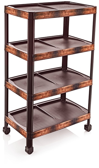 Regál na boty 4 patra dřevo 47,5x80x27,5