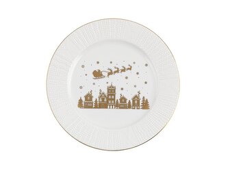 TALÍŘ GOLDEN CHRISTMAS SANTA 20,5CM