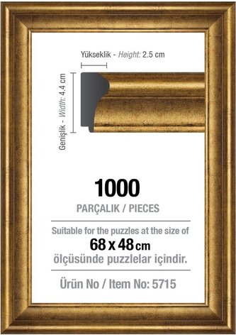 ART PUZZLE Rám na puzzle 68x48cm Gold (5715) ART PUZZLE Rám na puzzle 68x48cm Gold (5715)