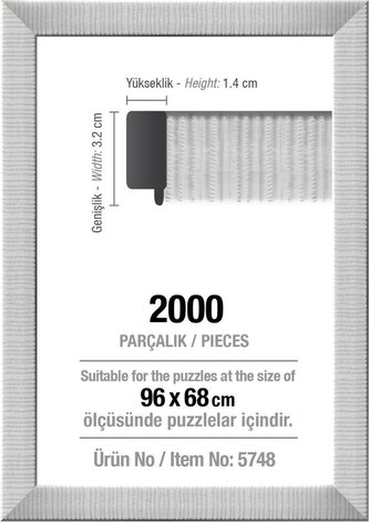 ART PUZZLE Rám na puzzle 96x68cm White (5748)