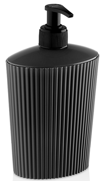 Dávkovač mýdla 0,5L vlnky černé