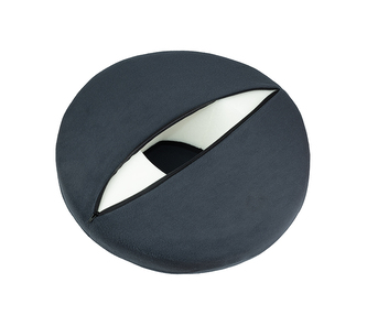 Povlak na sedák anatomický z Líné -  Visco pěny - POUZE POVLAK - Grafitová - průměr 40cm, výška 10cm