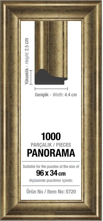 ART PUZZLE Rám na puzzle 96x34cm Silver (5720)