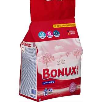 Prací prášek na barevné prádlo Bonux Color Pure Magnolia 3v1 - 72 praní - 4,68 kg
