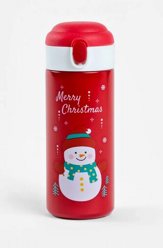 Termoska | WARMGLEE | červená se sněhulákem | 380 ml | 728358