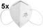 Respirátor PLOW - KN95/FFP2 skládaný, bez ventilu (95% ochrana); (Bal.=5 KS) !!CENA ZA 1ks