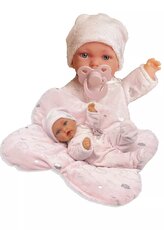 Antonio Juan 1235 PETIT - realistická panenka miminko se speciální pohybovou funkcí a měkkým látkovým tělem - 27 cm