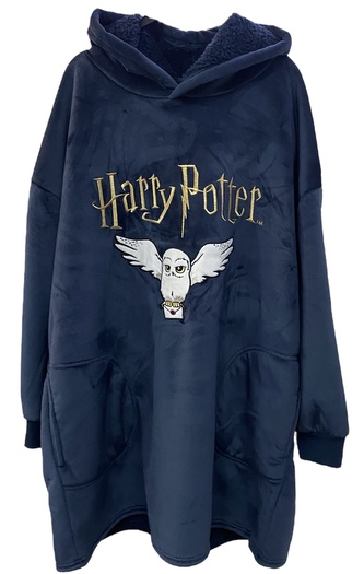 Snuddie tmavě modrá s Hedvikou, Harry Potter Velikost: XS/S