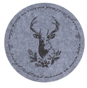 Vánoční prostírání | RYDER | s motivem jelena | O 35 cm | 716539