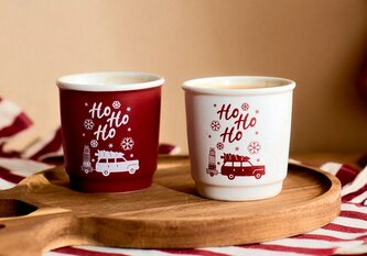 Vánoční hrnky sada 2 ks | CORTO | hrnky na espresso XMAS, 2 ks | 0,08 l | 718694