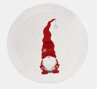 Vánoční prostírání | JUNIPER | s trpaslíkem | O 38 cm | 717321