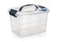 box úložný VILARD 8,5l,31x24x21cm,víko,klip,madlo,PH KOUŘ/TRA