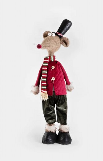 Vánoční figurka | MOUSE | myš s teleskopickými nohami | 140 cm | 714108