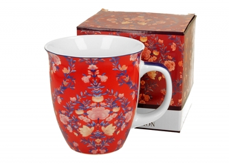 Porcelánový hrnek Manu Red 650 ml v dárkové krabičce