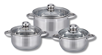 ELO Sada nerezového nádobí 3ks Edition Red