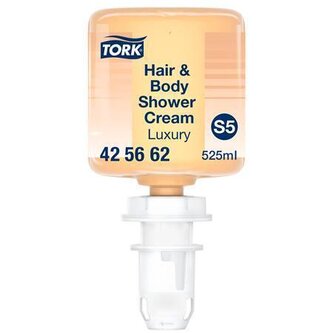 Sprchový gel na vlasy a tělo "Mini Luxus", jantarová, 0,525 l, systém S5, Premium, TORK 425662