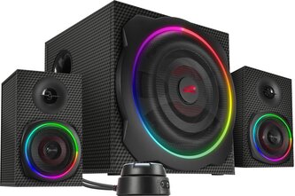 SL-830100-BK GRAVITY CARBON RGB 2.1 Subwoofer System, black