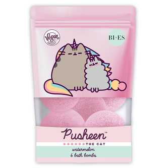 PUSHEEN THE CAT Bath bomb watermelon 6*55g