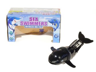 Delfín na baterie, 19x11x9cm, W/B