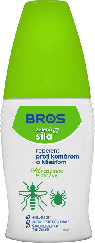 06294 Bros Zelená sila - repelent proti komárom a kliešťom  50 ml
