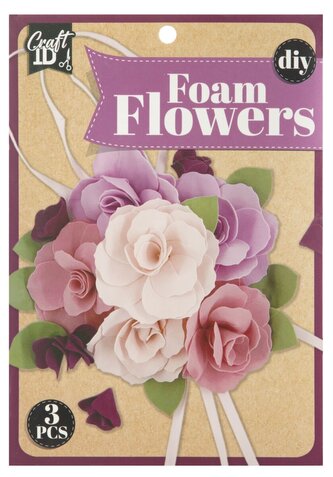 Pěnové květiny fialové