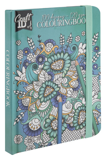 Knížka omalovánek, 100 listů, 120 gsm tyrkysové