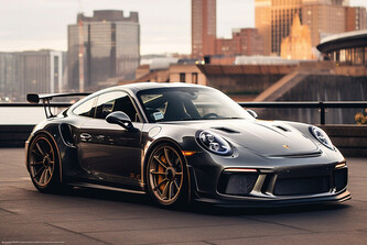 Plakát, Obraz - Grey Sportcar, 91.5 × 61 cm