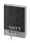 Diář 2017 - Ponny/denní A5 černá/šedá