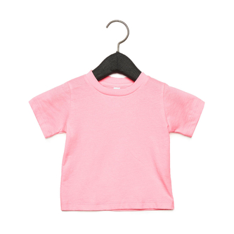 Tričko dětské Baby Jersey B + C s krátkým rukávem - růžové, 12-18 měsíců