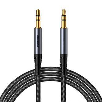 Joyroom kabel audio stereo AUX 3.5 mm mini jack 1.2m czarny (SY-A08)