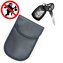 Etui antykradzieżowe na klucze samochodowe blokujące fale radiowe pokrowiec Keyless Faraday Box klatka Faradaya 14 cm z 10 cm czarny