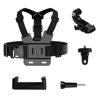 GoPro Chest Strap zestaw akcesoriów 5w1 do kamer sportowych GoPro, DJI, Insta360, SJCam, Eken (GoPro 5 in 1 chest strap ) GoPro Chest Strap zestaw akcesoriów 5w1 do kamer sportowych GoPro, DJI, Insta360, SJCam, Eken (GoPro 5 in 1 chest strap )