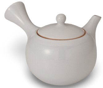 Keramická Kyusu konvice bílá 380 ml