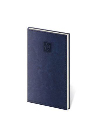 Diář 2017 - Nebrasca/týdenní kapesní modrá