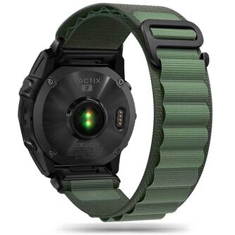 Pasek Tech-Protect Nylon Pro na Garmin Fenix 3 / 5X / 3HR / 5X Plus / 6X / 6X Pro / 7X - ciemnozielony