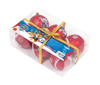 Bombki choinkowe 6 sztuk Psi Patrol