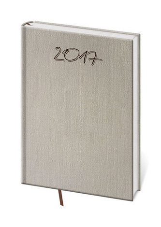 Diář 2017 - Maya/denní A5 béžová