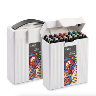 CARIOCA Plus Sketch fixy v boxu 32 kusů