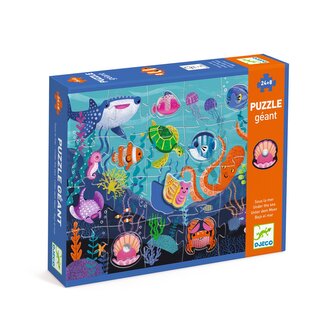 DJECO Puzzle Tactilo sea 24+8 dílků