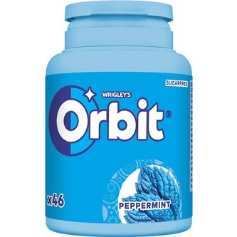 Žvýkačky Orbit Peppermint, dóza, 46 dražé