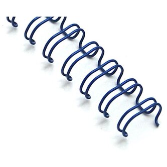 Drátěné hřbety 3/8" - 9,5 mm, 3:1, modré, 100 ks