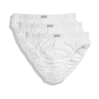 Slipy Fruit of the Loom Classic 3 ks - bílé, S